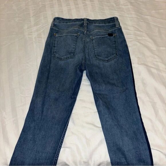7 For All Mankind 2 Tone Straight Cropped Jeans - Picture 6 of 10